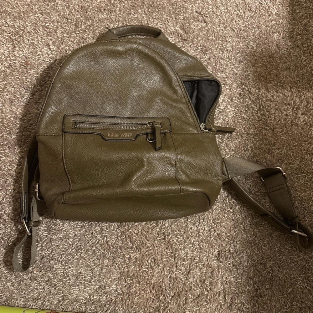 Nine West Olive Green Backpack